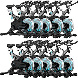 10 Bikes de Spinning ONeal TP1000 Semi Profissional 15 Níveis de Tensão