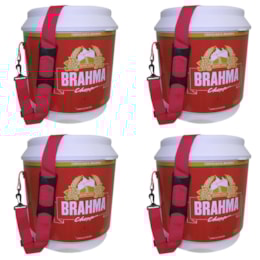 4 Coolers Térmico Brahma Brasil 20 Litros 12 Latas com Alça de Transporte 4 Coolers Térmico Brahma Brasil 20 Litros 12 Latas com Alça de Transporte
