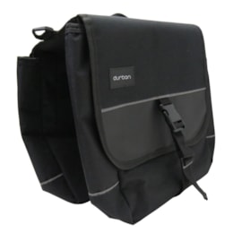 Alforge Duplo para Bagageiro Traseiro Durban Double Preto Alforge Duplo para Bagageiro Traseiro Durban Double Preto