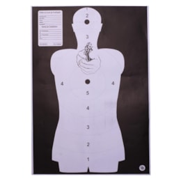 Alvo De Papel Airsoft SMS Silhueta N.1 46 X 65cm Alvo De Papel Airsoft SMS Silhueta N.1 46 X 65cm