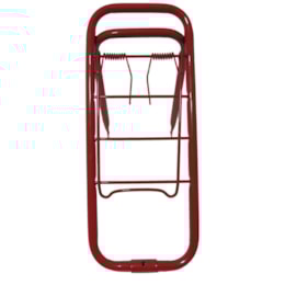 Bagageiro Tubular Alvoteq Barra Forte para Bicicleta Aro 24 Vermelho Bagageiro Tubular Alvoteq Barra Forte para Bicicleta Aro 24 Vermelho