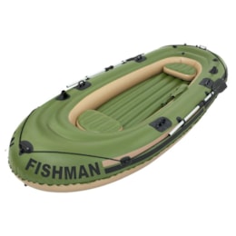 Barco Inflável Fishman 400 com Remos para 4 Pessoas - MOR 001855 Barco Inflável Fishman 400 com Remos para 4 Pessoas - MOR 001855