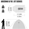 Barraca de Camping Arizona GT 9/10 Pessoas Nautika