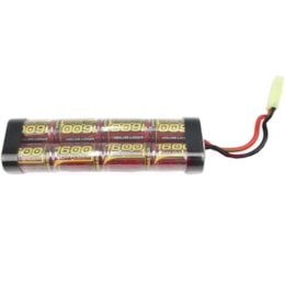 Bateria para Rifle de Airsoft NiMh 9,6V 1600mAH Modelo Brick Bateria para Rifle de Airsoft NiMh 9,6V 1600mAH Modelo Brick