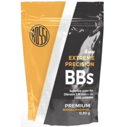 BBs Esferas de Plástico Biodegradáveis Rossi 0.30g 6mm Branca 1000 Unidades BBs Esferas de Plástico Biodegradáveis Rossi 0.30g 6mm Branca 1000 Unidades