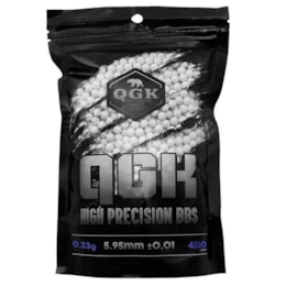 BBs Esferas de Plástico Qgk 0.23g 6mm Branca 4350 Unidades BBs Esferas de Plástico Qgk 0.23g 6mm Branca 4350 Unidades