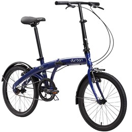 Bicicleta Dobrável Aro 20" e 1 Marcha Azul - Durban Eco