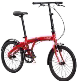 Bicicleta Dobrável Aro 20" e 1 Marcha Vermelha - Durban Eco Bicicleta Dobrável Aro 20" e 1 Marcha Vermelha - Durban Eco