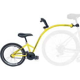 Bike Caroninha Quadro de Reboque Aro 20 Completo Amarelo