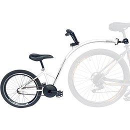 Bike Caroninha Quadro de Reboque Aro 20 Completo Branco