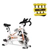 Bike Spinning ONeal TP1100 Semi Profissional + Hand Grip Amarelo LiveUp Sports LS3338B/L