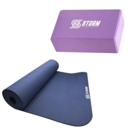 Bloco de Eva Rosa para Exercícios de Yoga + Tapete Colchonete Pilates Zstorm Bloco de Eva Rosa para Exercícios de Yoga + Tapete Colchonete Pilates Zstorm