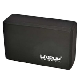 Bloco em EVA para Exercícios de Yoga Preto - LIVEUP LS3233-PR Bloco em EVA para Exercícios de Yoga Preto - LIVEUP LS3233-PR