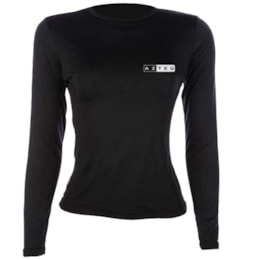 Blusa Feminina com Proteção UV +50 AZTEQ Thermofit Preto Blusa Feminina com Proteção UV +50 AZTEQ Thermofit Preto