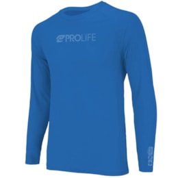 Blusa Manga Longa Repelente de Insetos Masculina UV 50+ Prolife Azul Blusa Manga Longa Repelente de Insetos Masculina UV 50+ Prolife Azul