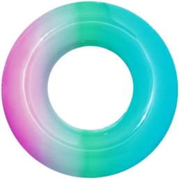 Boia Circular Inflável Bestway Arco-Íris Azul com Rosa 91cm em Vinil Boia Circular Inflável Bestway Arco-Íris Azul com Rosa 91cm em Vinil