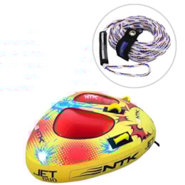 Boia Reboque Inflável 2 Pessoas Jet Duo + Cabo Reboque 18 Metros - Nautika Boia Reboque Inflável 2 Pessoas Jet Duo + Cabo Reboque 18 Metros - Nautika