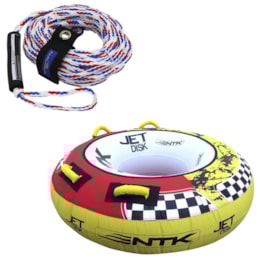 Boia Reboque Inflável Jet Disk + Cabo Reboque Jets 18 Metros Nautika Boia Reboque Inflável Jet Disk + Cabo Reboque Jets 18 Metros Nautika