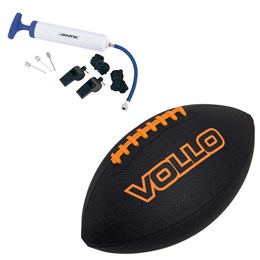 Bola de Futebol Americano VOLLO + Kit com Inflador e Acessórios Sport Nautika