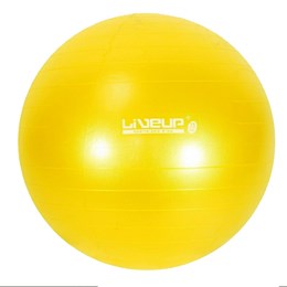 Bola Suiça para Pilates 75cm Amarela LiveUp Premium LS3222 75PR com Bomba