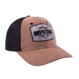 Boné Tipo Baseball Cap Brown Toasted Aba Curva INVICTUS River Marrom e Preto Boné Tipo Baseball Cap Brown Toasted Aba Curva INVICTUS River Marrom e Preto