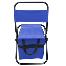 Cadeira Dobrável Importway para Camping com Bolsa Embutida Azul