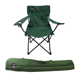 Cadeira Dobrável para Camping Alvorada Verde com Porta Copos - Nautika