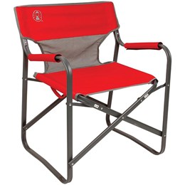 Cadeira Para Camping Dobrável Steel Deck Vermelha - Coleman