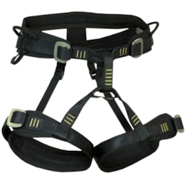 Cadeirinha Aerada Ajustável de Escalada Preto Conquista Montanhismo Cadeirinha Aerada Ajustável de Escalada Preto Conquista Montanhismo