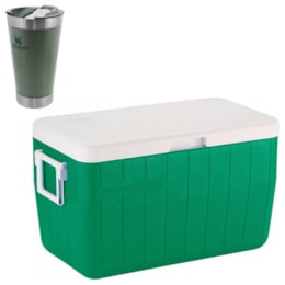 Caixa Térmica 45,4L Coleman + Copo Térmico de Cerveja 473ml Hammertone Verde Caixa Térmica 45,4L Coleman + Copo Térmico de Cerveja 473ml Hammertone Verde