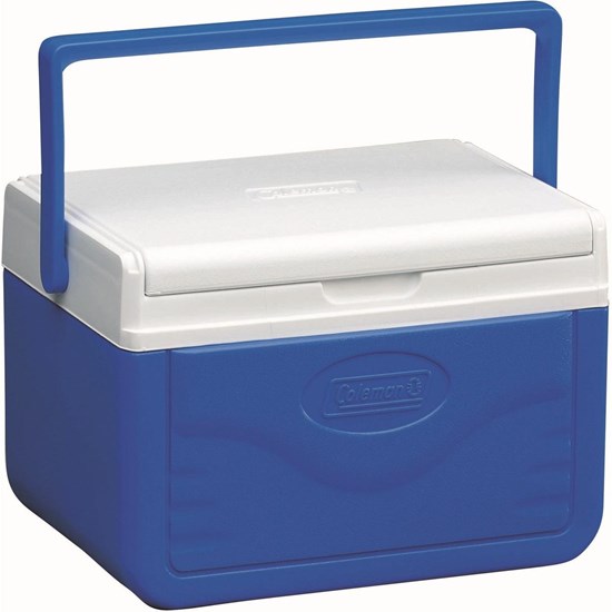 Caixa Térmica 5 QT 4,7 Litros com Alça e Porta-Latas - Coleman Azul