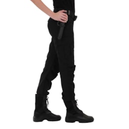 Calça Feminina Tática Atacado Militar Preta AT1.250T01 Calça Feminina Tática Atacado Militar Preta AT1.250T01
