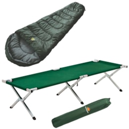 Cama Dobrável Campana Jungle + Saco de Dormir Tático Ultralight Guepardo Cama Dobrável Campana Jungle + Saco de Dormir Tático Ultralight Guepardo