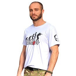 Camiseta Bravo Evolução Airsoft Branca