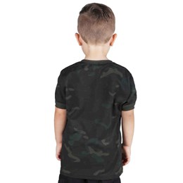 Camiseta Infantil Bélica Soldier Multicam Black