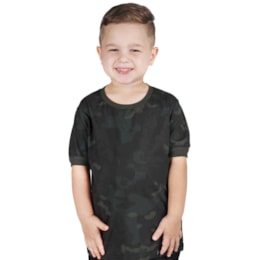 Camiseta Infantil Bélica Soldier Multicam Black Camiseta Infantil Bélica Soldier Multicam Black