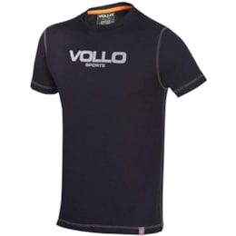 Camiseta Masculina VOLLO Preta Dry Fit Camiseta Masculina VOLLO Preta Dry Fit