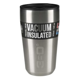 Caneca Térmica 360 Degrees Travel Mug Large Isolamento a Vácuo 475ml Prata Caneca Térmica 360 Degrees Travel Mug Large Isolamento a Vácuo 475ml Prata