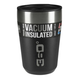 Caneca Térmica 360 Degrees Travel Mug Regular Isolamento a Vácuo 355ml Preto Caneca Térmica 360 Degrees Travel Mug Regular Isolamento a Vácuo 355ml Preto
