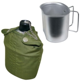 Cantil com Capa Isolante Nautika + Caneca para Cantil Tático Guepardo Cantil com Capa Isolante Nautika + Caneca para Cantil Tático Guepardo