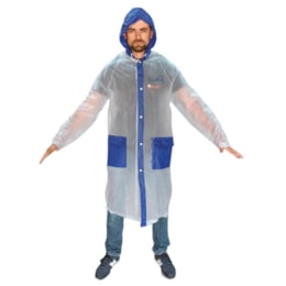 Capa de Chuva Classe Tamanho Adulto 1,80 Azul em PVC - P16AZ Capa de Chuva Classe Tamanho Adulto 1,80 Azul em PVC - P16AZ