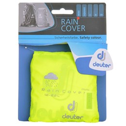 Capa de Chuva para Mochila Rain Cover Mini Amarela 12-22 Litros - Deuter