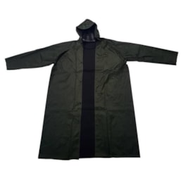 Capa de Chuva Preta Rotony em Nylon Adulto Tamanho GG com Botões de Pressão Capa de Chuva Preta Rotony em Nylon Adulto Tamanho GG com Botões de Pressão