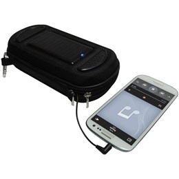 Carregador Portátil Case para Smartphones com Speaker 6W AUX Solar Speaker - Guepardo AS0202