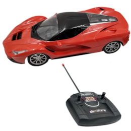 Carrinho de Controle Remoto Importway 1:16 Vermelho com Luz Carrinho de Controle Remoto Importway 1:16 Vermelho com Luz