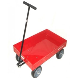 Carrinho de Puxar Americano Infantil Vermelho - Altmayer AL-40 Carrinho de Puxar Americano Infantil Vermelho - Altmayer AL-40