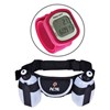 Cinturão de Hidratação 2 Garrafas ACTE SPORTS + Pedômetro Color Motion Contador Rosa Relaxmedic