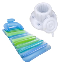 Colchão e Poltrona Inflável + Boia com Cooler Inflável Nautika Kool Bar 14 Latas Colchão e Poltrona Inflável + Boia com Cooler Inflável Nautika Kool Bar 14 Latas