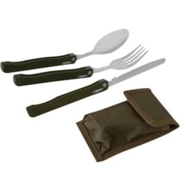 Conjunto de Talheres Articuláveis Echolife em Aço Verde Conjunto de Talheres Articuláveis Echolife em Aço Verde
