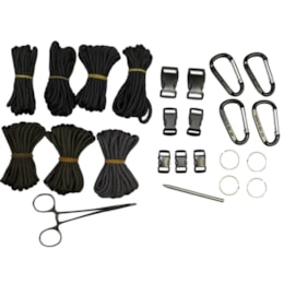 Conjunto para Pulseira de Sobrevivência Tático Paracord Nautika Conjunto para Pulseira de Sobrevivência Tático Paracord Nautika